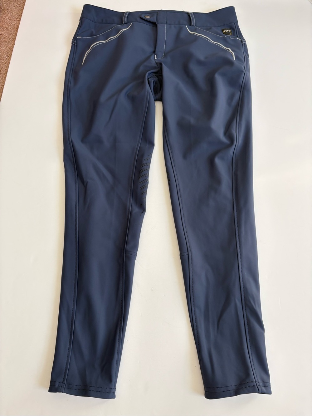 Fits Equestrian Riding Breeches Blue Size Large